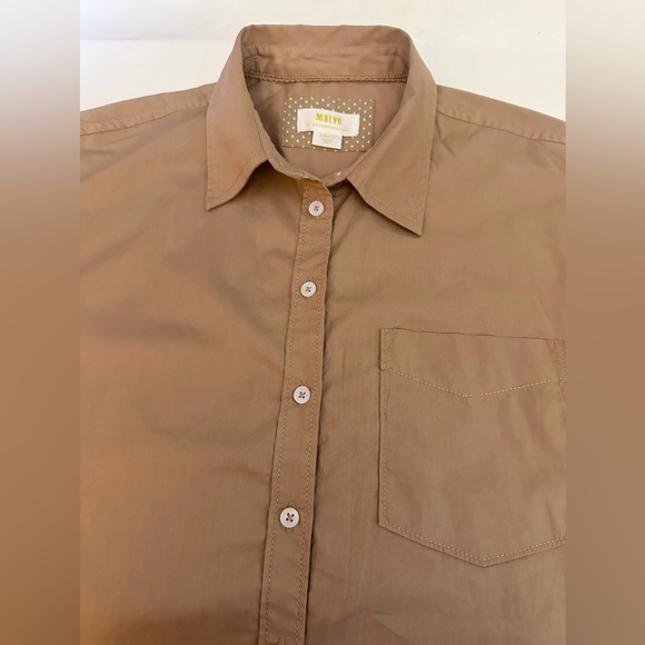 $98 MAEVE BY ANTHROPOLOGIE The Bennet Oversized Shirt Sz S Long Sleeve Hi-Low - Picture 12 of 16